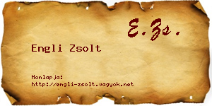 Engli Zsolt névjegykártya