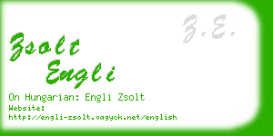 zsolt engli business card